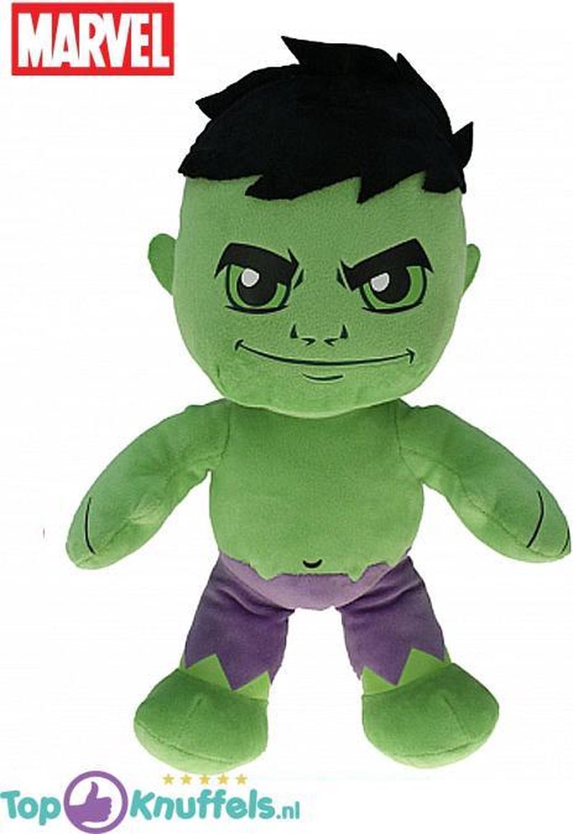 Marvel Avengers Pluche Knuffel Hulk 22 cm | Marvels Avengers Endgame Peluche Plush Toy | Speelgoed knuffelpop voor kinderen | Spiderman, Hulk, Captain America, Iron Man, Thor